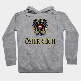 Austria (in German) - Austrian Coat of Arms Design Hoodie